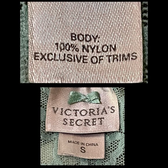 ▪️VICTORIAS SECRET▪️Tiffany Blue Sexy Sheer Lace Slip Nightie Lingerie - Picture 6 of 6